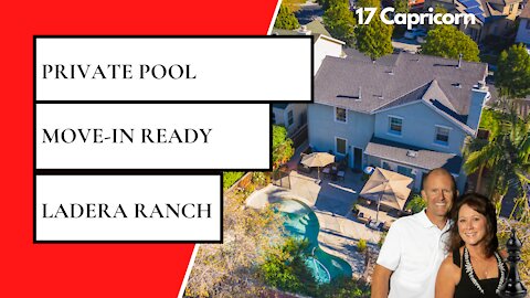 Your Own Pool at 17 Capricorn Ladera Ranch CA 92694