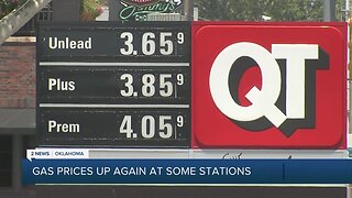 Gas prices up again at some stations