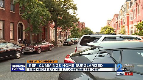 Congressman Elijah Cummings' West Baltimore home burglarized