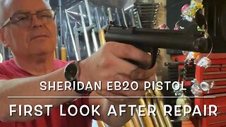 Freshly repaired Sheridan EB20 .20 caliber Co2 pistol. First shots & review very nice!