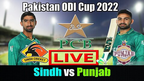 Pakistan ODI Cup 2022 Live , SP vs Sindh Live , Southern Punjab vs Sindh odi live , match 2