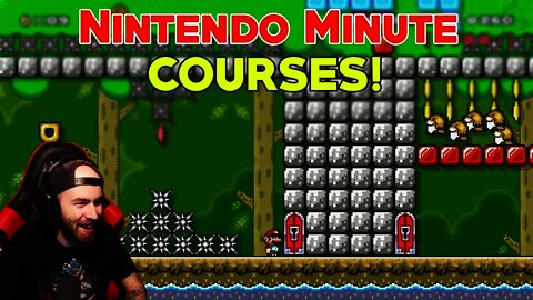 Super Mario Maker 2 - Playing Nintendo Minute's Courses!