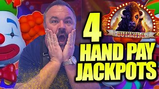 4 Hand Pay Jackpots On Max Bet?! New Buffalo Carnival Game Surprises Me At The Casino!