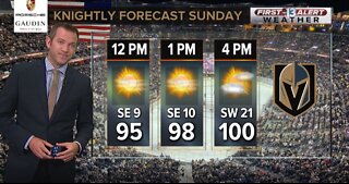 Vegas Golden Knights opening weekend weather forecast
