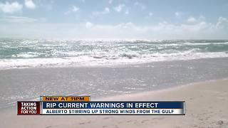 Rip current warnings in effect