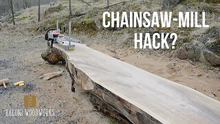 Testing my new CHAINSAW-MILL Setup!