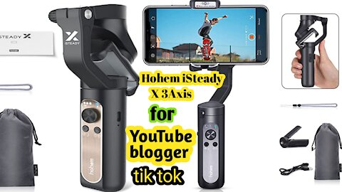Hohem iSteady X - 3-Axis Smartphone Gimbal Foldable Youtuber Vlogger Video