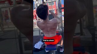 V Bar Lat Pulldowns At Muscle Beach #workoutgoals #muscle #shorts #fitness #youtubeshorts