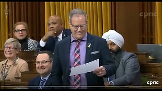 Liberal MP begins with the wrong pre scripted, pre prepared answer in Question Period.