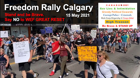 Freedom Rally Calgary 15 May 2021