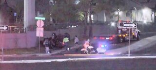 TRAFFIC ALERT: Car flipped over near Flamingo, Edmond