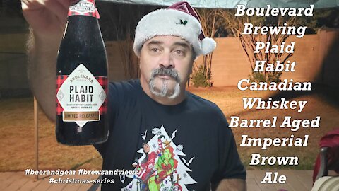 Boulevard Brewing Plaid Habit Canadian Whiskey Barrel Aged Imperial Brown Ale 4.25/5