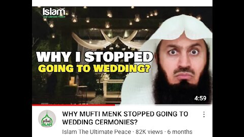 LEARN WHY MUFTI STOPPED GOING TO WEDDING