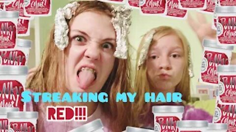 Streaking my hair RED!! Ft. Lydia!! | Gabby’s Gallery