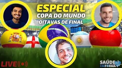 ⚽ Live Especial Copa do Mundo🏆Oitavas🏆 Bate-papo sobre a Copa do Mundo 2022 🇧🇷 Resenha rumo ao HEXA