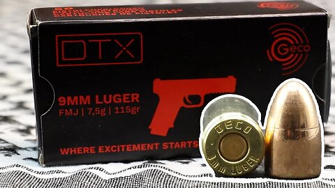 9x19mm, 115gr FMJ, GECO