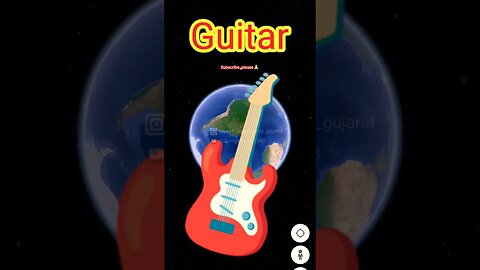 I found Guitar 🎸 on Google Earth Studio |Scary in google #googleearth #Shorts #world#reels#scary