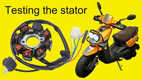 Testing the stator and charging system in a 150cc GY6 Chinese scooter