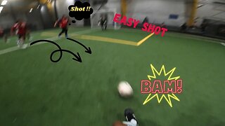 Indoor Football League | football eye view | soccer pov | fast pace game | blue lock