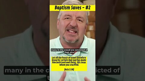 Baptism Saves #2 - The First Gospel Sermon and Baptism - #shorts