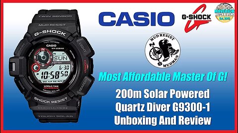 Most Affordable Master Of G! | Casio G-Shock 200m Solar Powered Diver G9300-1 Unbox & Review