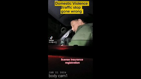 domestic violence traffic stop gone horribly wrong