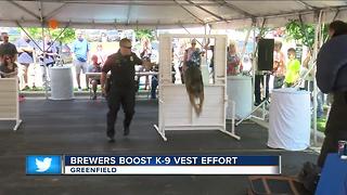 Brewers boost K-9 Vest effort