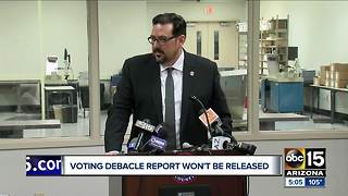 Report that could give insight into primary election problems to not be released