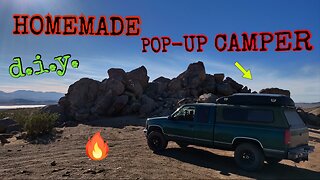 Camping and Cooking in my Home made POP-UP Camper - El Mirage California