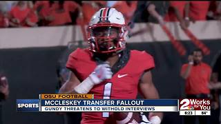 Mike Gundy doesn't want players answering questions about Jalen McCleskey transfer