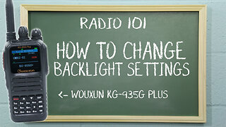 How to Control the Display Brightness of the Wouxun KG-935G | Radio101