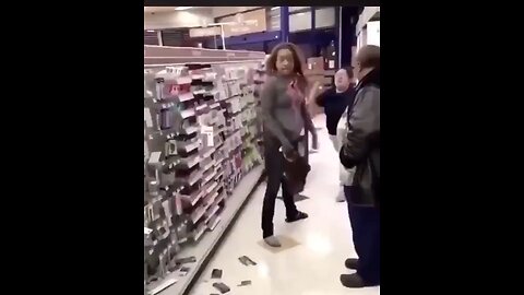 Shop worker taking her job to seriously