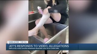 Jet's Pizza responds to video of woman shaving legs, sexual harassment allegations