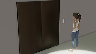 39 | Pressing an elevator button and waiting for it - 51 Great Animation Exercises