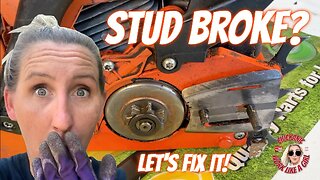 HOW TO REPLACE A BROKEN BAR STUD on any Stihl, Echo, Husqvarna, etc. chainsaw