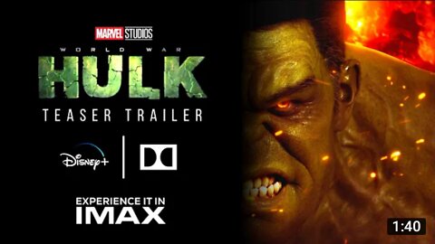 WORLD WAR HULK (2022) Teaser Trailer | Marvel Studios & Disney+