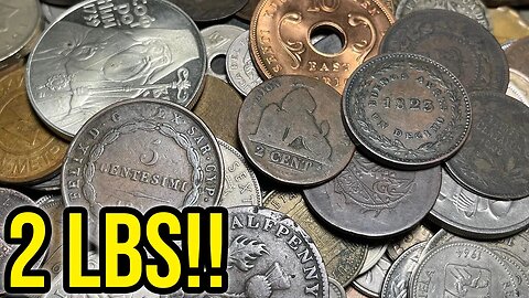 INSANE BEST EVER?? 2 POUND WORLD COIN SEARCH Coin Shop Old Stock TREASURE