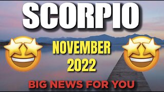 Scorpio ♏️ 😳🤩Big news for you 😳🤩 Horoscope for Today NOVEMBER 2022 ♏️ Scorpio tarot ♏️