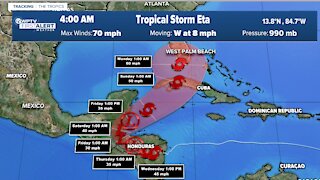 South Florida in cone of concern for Tropical Storm Eta
