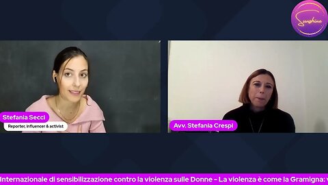 25 novembre Giornata contro la violenza sulle donne - Avv. Stefania Crespi - Divulgo raggi di sole🌞