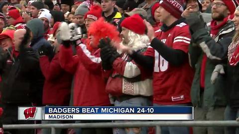 Fans pumped after Wisconsin's win against Michigan