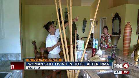 Woman still living in hotel four months after Irma