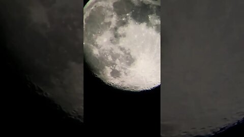 Our Moon On A Saturday From Indiana. Recorded With Telescope And IPhone On3/5/2023