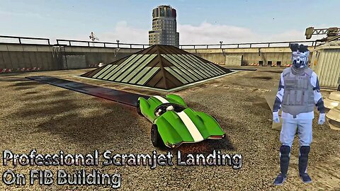 GTA V Online - Professional Scramjet Landing On FIB Building