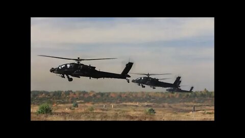 AH-64 Apache Helicopters Rain Down Hell #Shorts