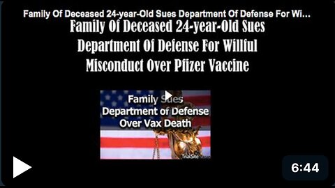 Watts family's lawsuit against the DoD over the death of George Watts Jr. post-vaccination