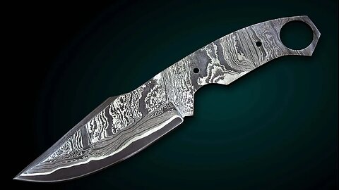 Ranger Knife Tactical Hunting Knife Hand Forged San Mai Damascus Steel Blank Blade Collector Knife