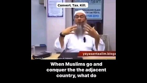 Muslim Colonization explained from the horse's mouth (or pig in this case)