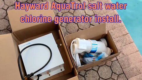 Hayward salt chlorine generator install