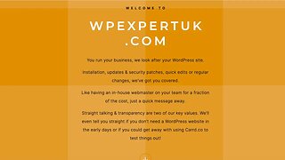 Quick Announcement - WPExpertUK.com is live!